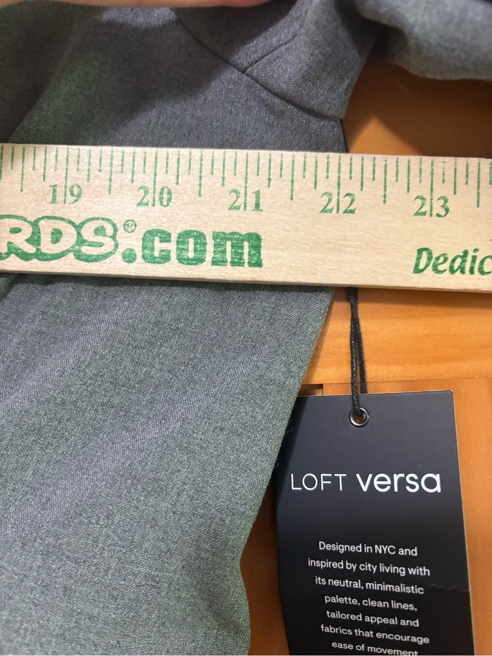 LOFT Versa Double-Breasted Gray Blazer Size 14 NWT - Picture 11 of 13